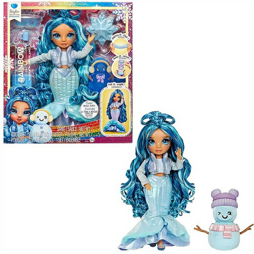【Rainbow High】 レインボーハイ ウィンターワンダーランド スカイラー ブルー 11インチ ファッションドール/フィギュア/雪だるま/サプライズ/お...