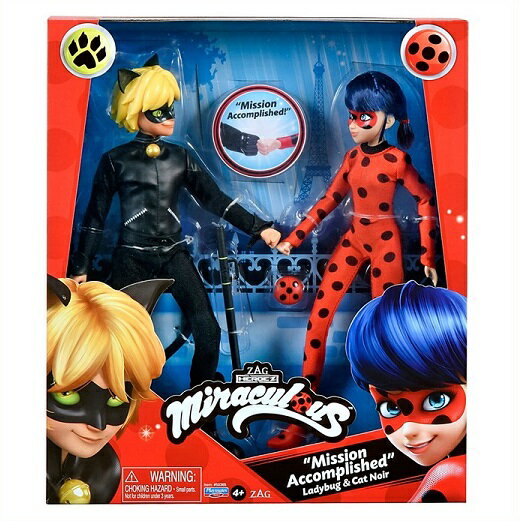 Miraculous Ladybug ミラキュラス レディバグ シャノワール フィギュアセット New Ladybug＆Cat Noir キャット ノワール/てんとう虫/黒猫/キャラクター/