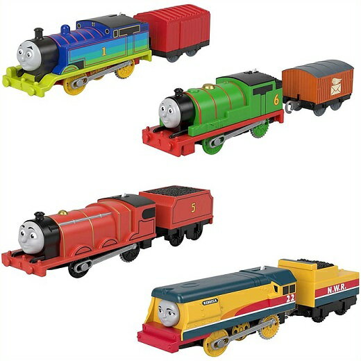  きかんしゃトーマス トラックマスター 4種類セット(トーマス、パーシー、ジェームス、レベッカ）Thomas & Friends Fisher-Price Trackmaster プラレール/おもちゃ/玩具/Track Master/トレイン/誕生日/クリスマス/プレゼント