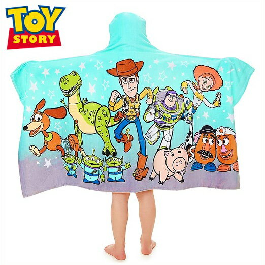 【Disney / Pixar】 トイストーリー フード付きタオル Toy Story Bath Wrap Soft Cotton Hooded Bath Towel /ラップタオル/バスタオル/プール/海/男の子用/プレゼント/