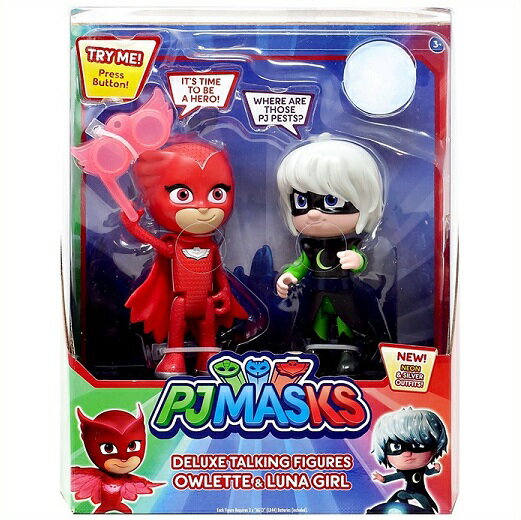 しゅつどう パジャマスク トーキングフィギュアセット アウレット VS. ルナガール PJ Masks /PJマスク /フィギュア /英語 /話す