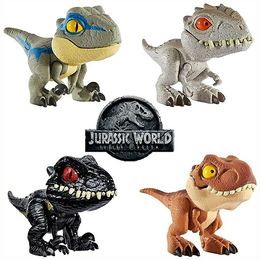 マテル ジュラシックワールド かみかみコレクション 4種セット Mattel Jurassic World Dinosaur Snap Squad Collectibles ダイナソー/恐竜/フィギュア/おもちゃ/プレゼント/クリスマス