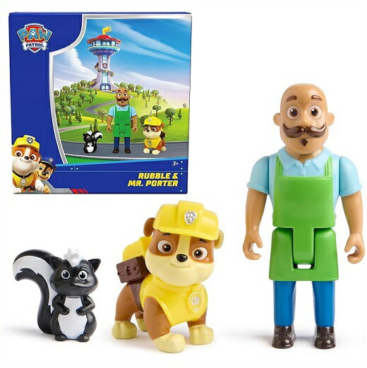 Rakuten - 【Paw Patrol】 パウパトロール ラブル＆ミスター・ポーター フィギュアパック（スカンクのおもちゃフィギュア付き）/おもちゃ/プレゼント/フィギュア