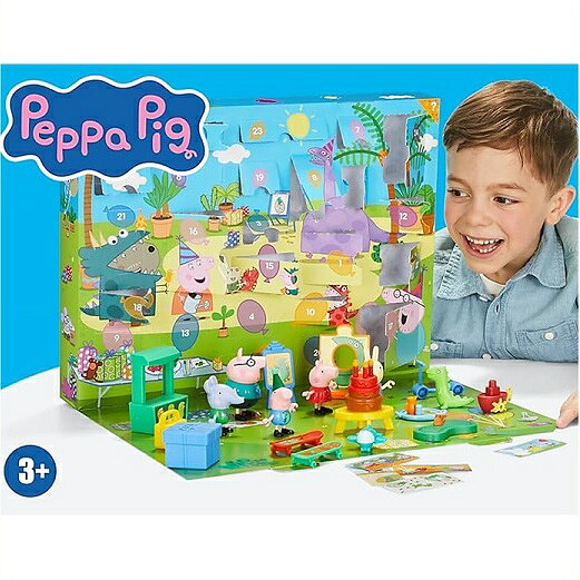 Rakuten - Peppa Pig ペッパピッグ ジョージのパーティー アドベントカレンダー 24個のおもちゃとステッカー付き（フィギュア5体含む）/キャラクター/おもちゃ/クリスマス/カウントダウン