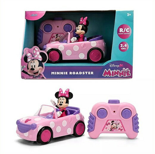 【Jada Toys/ジェイダトイズ】 Disney Junior ミニーマウス ロードスター ラジコンカー ピンク 1:32 リモコンカー/RCカー/おもちゃ/クリスマス/誕生日/車/フィギュア/（楽天・AJマート）