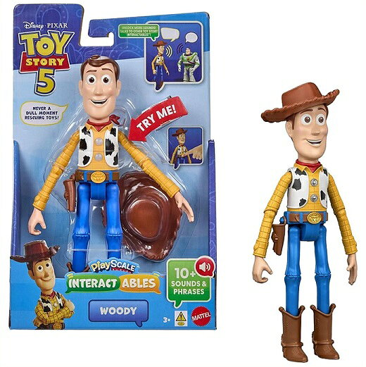 [Disney Pixar 디즈니 & 픽사] Toy Story5 토이 스토리 5 인터랙터블스 우디 23cm 플레이 스케일 / 피규어 / 마텔 / [토이 스토리 5]