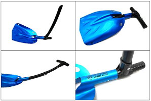 Hopkins【SUBZERO】超軽量アルミ製スノーショベルスノーシャベルメタリックブルースノースコップ雪かき除雪ショベルスコップシャベルスキースノボキャンプアウトドア携帯ショベル車載BBQ
