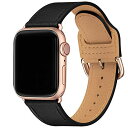 LOVLEOP バンド コンパチブル Apple Watch バンド 42mm 44mm 45mm 49mm ,トップレザー交換用ストラップ ,のために適したiWatch Series 8/7/6/5/4/3/2/1/SE/Ultra全機種に対応(42(2)