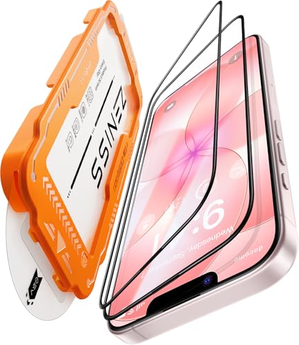 iphone 17e ガラスフィルム 用 米軍No.1規格航空材料独創的なガイド枠 2枚セット いphone17e 保護フィルム 全面保護 最強硬度10H 耐衝撃 气泡なしZeniss 自動吸着 貼付け簡単 iphone17eフィルム 超クリア画質