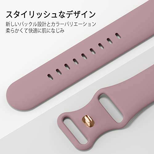 AJ WORKS SHOPのAdepoy コンパチブル Apple Watch バンド 41mm 40mm 38mm アップルウォッチ バンド シリコン製 スポーツバンド iwatch Series 8/7/SE/6/5/4/3/2/1 交換ベルト 通気 柔らかい 防水 耐衝撃｜アングル2