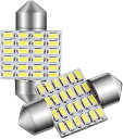 GOSMY T10 31mm LED 24連 2個セット ルームランプ 白 6500K 12-24V対応 一年品質保証
