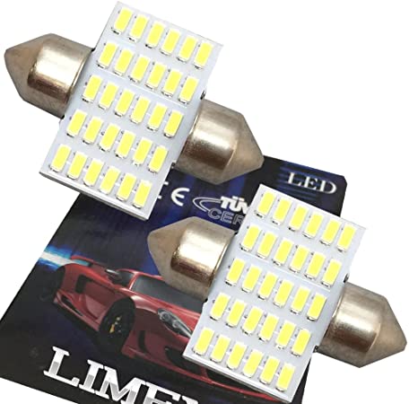 LIMEY T10 LED ルームランプ 31mm ホワイト 白 爆光 30連 6000K 360LM 3.2W 室内灯 車内灯 無極性 両口金 12V 2個入