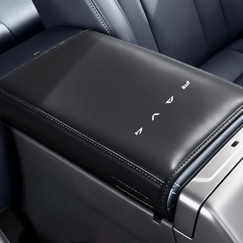 乐天商城 - BOYOUS RAV4 XA60 専用 レザーアームレストカバー センター コンソールボックスカバー 傷 汚れ防止 被せるだけパーツ 内装 カスタム アクセサリー ドレスアップ パーツ ブラック