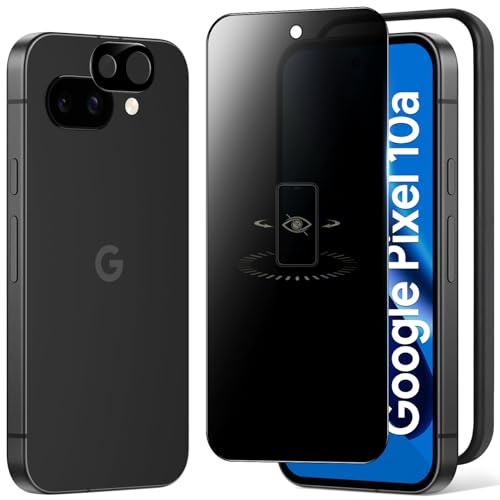 Rakuten - 対応 Google Pixel 10a ガラスフィルム 覗き見防止 + 対応 Pixel 10a カメラ保護 覗き見防止 日本製AGC旭硝子 硬度9H 耐衝撃 高透過率 飛散防止 自动吸着 極細黒縁 対応 グーグルピクセル10a 保護フィルム+ カメ