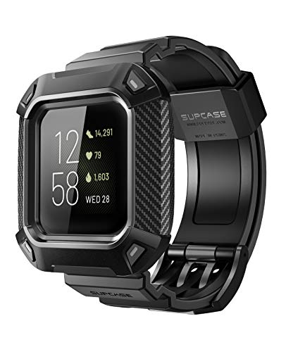 SUPCASE Unicorn Beetle Pro 腕時計バンド Fitbit Versa 3 / Fitbit Sense用 交換用リストバンドケースバンド (ブラック) SUPCASE Unicorn Beetle Pro 腕時計バンド Fitbit Versa 3 / Fitbit Sense用 交換用リストバンドケースバンド (ブラック)