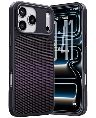 Rakuten - 定番神作 高精度MagSafe対応 CASEKOO iPhone 17 Pro 用 ケース OISafe 耐衝撃 滑り止め 指紋防止 米軍MIL規格 マット仕上げ マグネット搭載 衝撃吸収 頑丈 ストラップホール付き スマホスタンド付き いphon