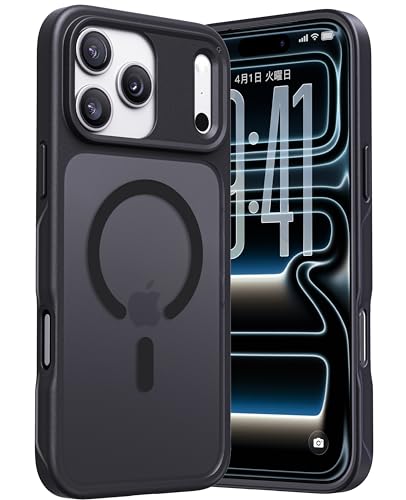 Rakuten - 定番神作 高精度MagSafe対応 CASEKOO iPhone 17 Pro 用 ケース OISafe 米軍MIL規格 耐衝撃 滑り止め 指紋防止 マット仕上げ マグネット搭載 衝撃吸収 頑丈 ストラップホール付き スマホスタンド付き いphon