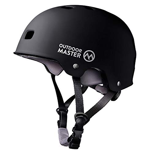 OUTDOORMASTERスポーツヘルメット 自転車ヘルメット 保護用ヘルメット 運動 CPSC安全規格 ASTM安全規格 12つ通気穴 3D保護クッション 置換クッションおまけ 取り出し可能 洗濯可能 全方位調整アジャスター スケートボード アイスス