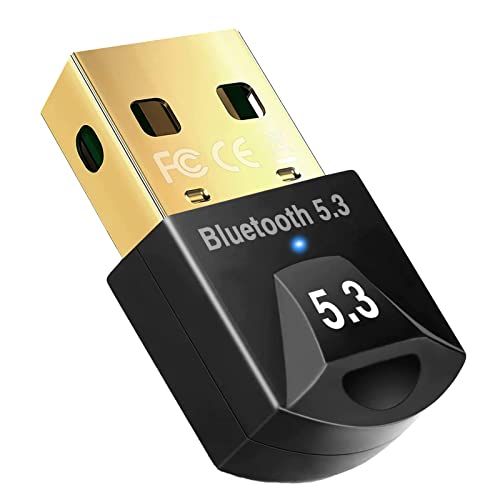 2023新Bluetooth5.3超低遅延 Bluetoothアダプタ 低遅延 無線 超小型 ドングル 最大通信距離20m aptX/SBC/AAC Bluetooth USB アダプタ Windows11/10/8(32/64bit) 対応 Ma