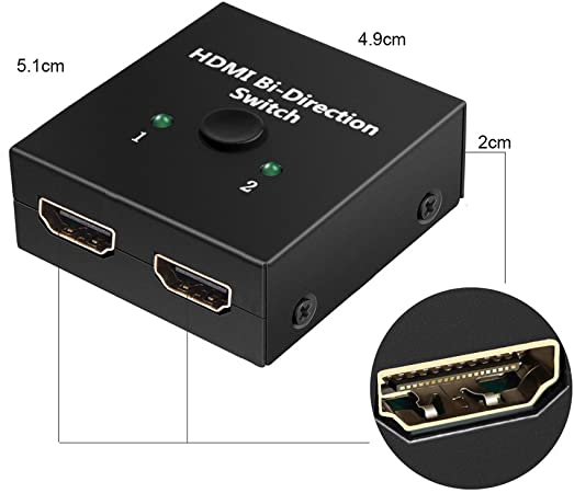 4K安定版 HDMI 切替器 4K 60HZ hdmi Ver2.0 セレクター 1入力2出力/2入力1出力 双...