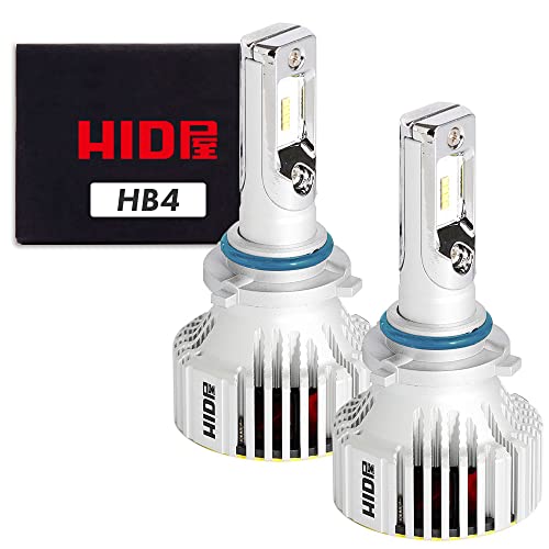 HID屋 HB4 LED ヘッドライト 12600lm 爆光 6500k 車検対応 12V 24V ホワイト ドライバー内蔵 簡単取付 iシリーズ 2本1セット