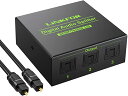 LiNKFOR SPDIF/TosLink 光デジタル 分配器 1入力3出力 LPCM2.0 DTS Dolby-AC3に対応 USBケーブルと光ケーブル付属 PS3/XBOX/Blue-Ray/DVDプレーヤー/HDTV/STB/アンプに対応