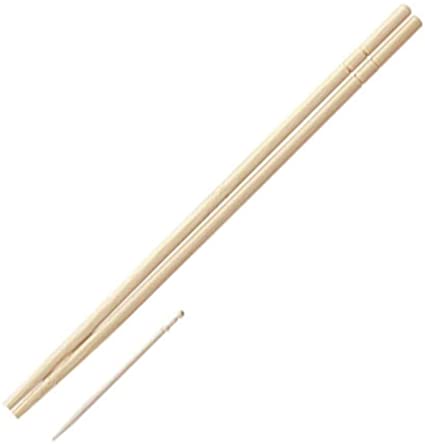AJ WORKS SHOPの大和物産 割りばし ナチュラル 20cm 丸い竹のお箸 個包装 20膳入｜アングル3