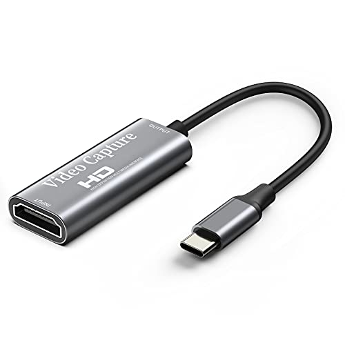 Chilison HDMI キャプチャーボード ゲームキャプチャー USB Type C ビデオキャプチャカード 1080P60Hz ゲーム実況生配信、画面共有、録画、ライブ会議に適用 小型軽量 Nintendo Switch、Xbox One、OBS