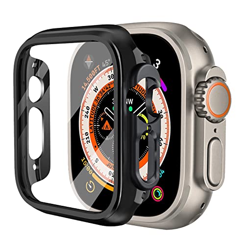 楽天AJ WORKS SHOPKIMOKU コンパチブル Apple Watch ケース Series Ultra/SE2/SE/8/7/6/5/4 49mm PC+TPE材質 保護ケース 高耐久 耐衝撃 コンパチブルアップルウォッチ ケース超軽量 保護カバー ブラック