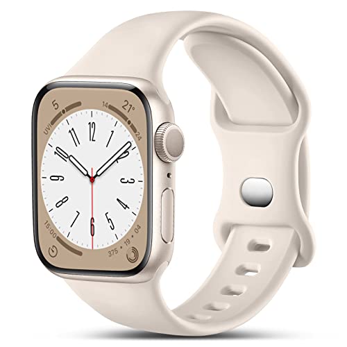 Apple Watch バンド 41mm 40mm 38mm アップルウォッチ バンド iWatch Series 8 7 6 5 4 3 2 1 SE に対応 シリコン製 スポーツバンド 交換ベルト 柔らかい 通気 男性 レディース