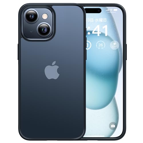 本体の色 3色 CASEKOO iPhone 15 用 ケース 耐衝撃 滑り止め 指紋防止 米軍MIL規格 マット仕上げ ストラップホール付き SGS認証 黄変防..