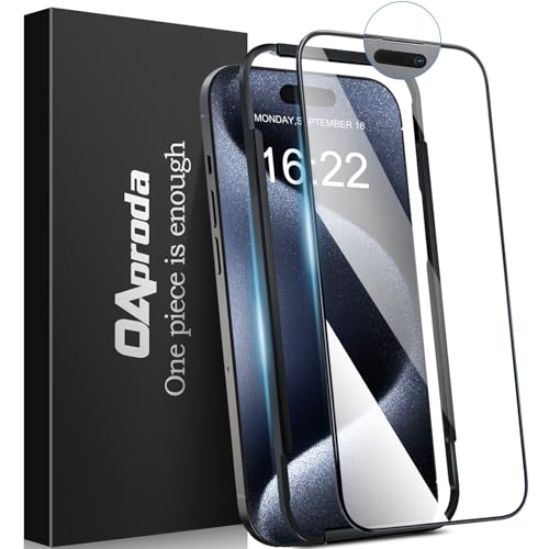 1枚が3枚に匹敵 一体式防塵設計 OAproda ガラスフィルム iPhone 15 pro 用 全面保護 硬度が9Hを超え 強化黒縁 ガイド枠付き iPhone15プロ対応 6.1インチ用 貼り付け簡単 1枚が3枚に匹敵 一体式防塵設計 OAproda ガラスフィルム iPhone 15 pro 用 全面保護 硬度が9Hを超え 強化黒縁 ガイド枠付き iPhone15プロ対応 6.1インチ用 貼り付け簡単