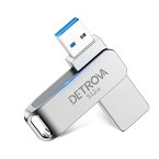 2023年新式 512GB DETROVA USBメモリ 外付け USB3.2Gen1 550MB/s高速 メモリー 大容量 フラッシュメモリ 容量不足解消 小型 360度回転式 Mac Windows PC 対応 アルミ合金筐体 防水 防塵 耐衝