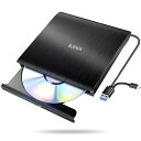 2023革新モデル 外付けDVDドライブ 極静音 CD DVDドライブ 外付け 高速 USB 3.0Type-Cデュアルポート 外付けCDドライブ 読み出し書き込み CDドライブ 外付け ドライブ PC 外付け 軽量 外付けDVD ドライブ 光学ド