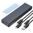 ORICO M.2 SSD 外付けケース M2 SSD ケース NVMe / SATA 両対応 USB3.2 Gen2接続 10Gbps高速転送 UASP対応 アルミケース ssd m.2 ケース 2230/2242/2260/2280 M key/B