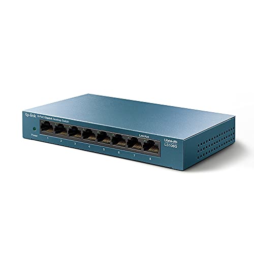 AJ WORKS SHOPのTP-Link 8ポート スイッチングハブ ギガビット 金属筐体 設定不要 ライフタイム保証 LS108G｜アングル2