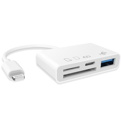 2024正規MFi認証品 SDカードリーダー 4in1 Lightning-USB/SD/TF 変換アダプタusb3.0高速データ双方向転送可能 急速充電 設定不要 写真/動画/Word/Excel/PPT/PDF読み込み USB周辺機器/iPhon 2024正規MFi認証品 SDカードリーダー 4in1 Lightning-USB/SD/TF 変換アダプタusb3.0高速データ双方向転送可能 急速充電 設定不要 写真/動画/Word/Excel/PPT/PDF読み込み USB周辺機器/iPhon