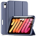 Maledan 対応iPad Mini6 ケース 2021 対応iPad ケース 8.3インチ 軽量 耐衝撃 ペンシル収納 ワイヤレス充電機能 TPU素材 シルク手触り オートスリープ/ウェイク機能 三つ折り スタンド 対応iPad Mini 6世代