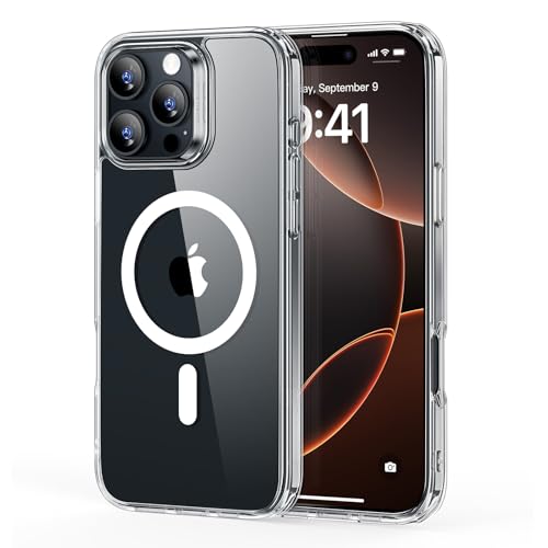 乐天商城 - ESR iPhone 16 Pro ケース MagSafe対応 耐衝撃軍用規格保護 iPhone 16Pro 用マグネットスマホケース Classicハイブリッドケース(HaloLock) クリア