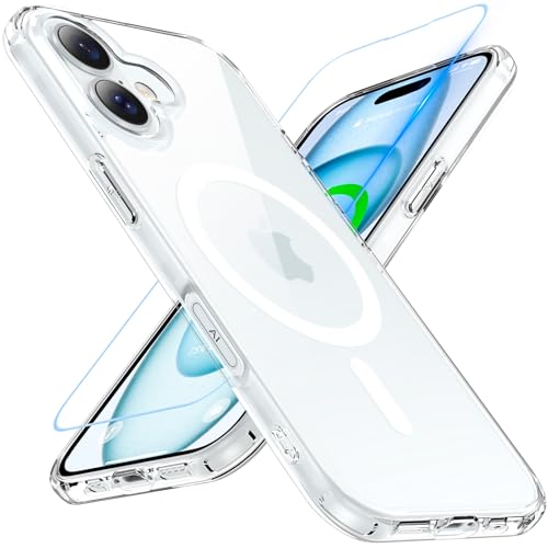 乐天商城 - iPhone 16 ケース アイフォン16 ケース BESINPO ガラスフィルム付き MagSafe対応 クリア iphone16 ケース 黄ばみなし ストラップホール いphone16 ケース 米軍MIL規格 耐衝撃 耐久性 iphone 16 ス