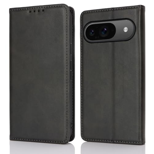 乐天商城 - Hamany pixel9 pro ケース 手帳型 pixel9 ケース 耐衝撃 カード収納 内蔵マグネット ピクセル9 pro 横置きスタンド機能 耐摩擦 レザー ピクセル9 ケース カバー-紳士黒