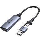UGREEN HDMI キャプチャーボード Switch対応 4K 60Hz Type CUSB 1080P@30Hz キャプチャ ゲーム録画/ビデオ録画/ライブ配信 iPad OS17/Mac/Windows/Linux/Android/PS5に適用