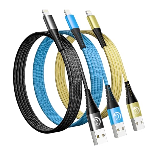 iphone 充電ケーブル 2m 3本セット Aioneus ライトニングケーブル lightning ケー...