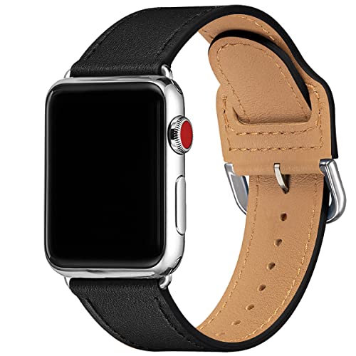 LOVLEOP バンド コンパチブル Apple Watch バンド 38mm 40mm 41mm ，トップレザー交換用ストラップ ，のために適したiWatch Series 8/7..