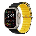 Aizgalxor オーシャン バンド 対応 Apple Watch Ultra 49mm 46mm 45mm 44mm 42mm(Series 3/2/1)、...