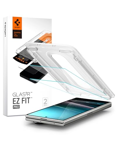 Rakuten - Spigen Galaxy Z Fold7 ガラスフィルム EZ Fit Pro 貼り付けキット付き 9H硬度強化ガラス ナノコーティング 飛散防止 2枚入 AGL09576