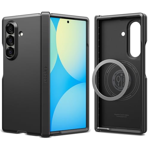 Rakuten - Spigen 創業18年の技術力 Galaxy Z Fold7 ケース ヒンジ保護 耐衝撃 MagFit対応 指紋防止 レンズ保護 タフアーマー プロ マグフィット ACS09549 (ブラック)