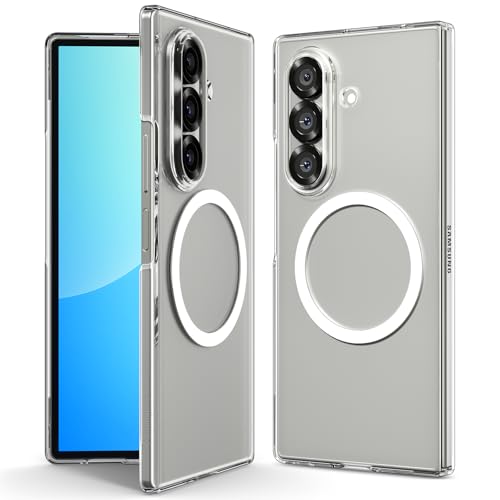 乐天商城 - Spigen 創業18年の技術力 Galaxy Z Fold7 ケース 薄型 クリア 軽量 黄変防止 MagFit対応 耐衝撃 透明 エアスキン マグフィット ACS09545 (クリスタル クリア)
