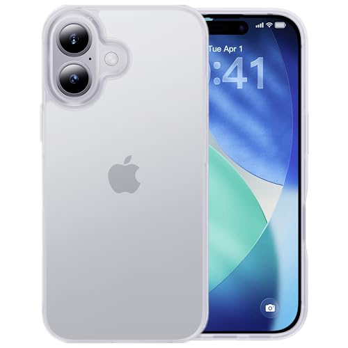 米軍MIL規格 指紋防止 CASEKOO iPhone 17 用 ケース 耐衝撃 滑り止め 指紋防止 米軍MIL規格 マット仕上げ ストラップホール付き 黄変防止 耐久性 カバー ワイヤレス充電対応 アイフォン 17 用ケース 6.3 インチ(マット