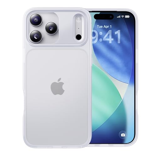 米軍MIL規格 指紋防止 CASEKOO iPhone 17 Pro 用 ケース 耐衝撃 滑り止め 指紋防止 米軍MIL規格 マット仕上げ ストラップホール付き 黄変防止 耐久性 カバー ワイヤレス充電対応 いphone17pro 用ケース 6.3